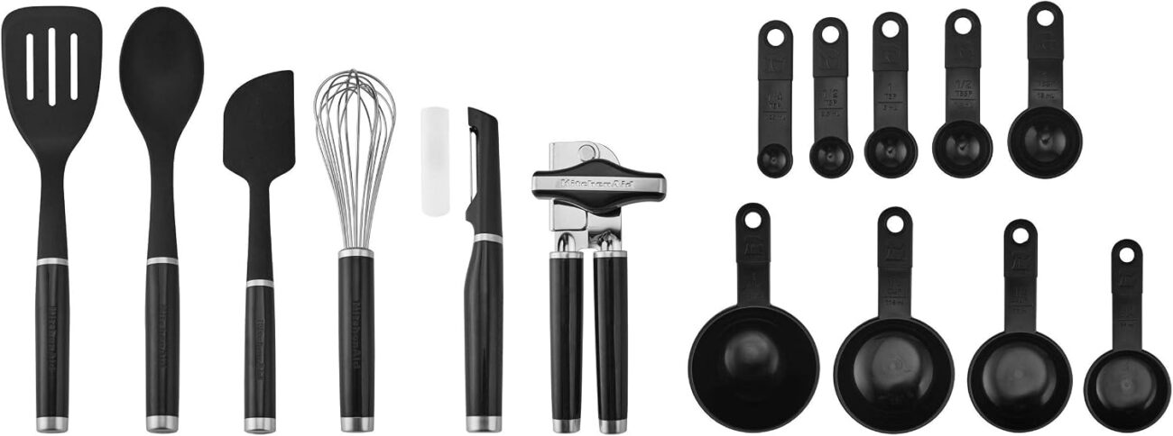 Black Kitchen Utensil and Gadget Set