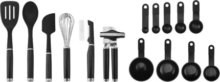 Black Kitchen Utensil and Gadget Set