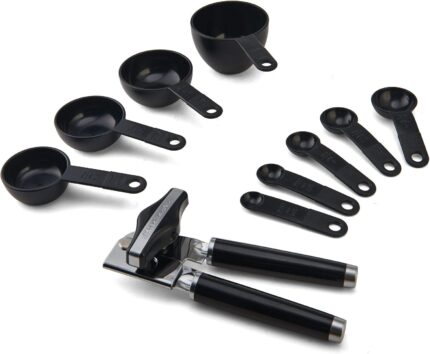 Black Kitchen Utensil and Gadget Set