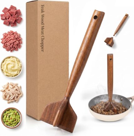 Teak Wood Meat Chopper