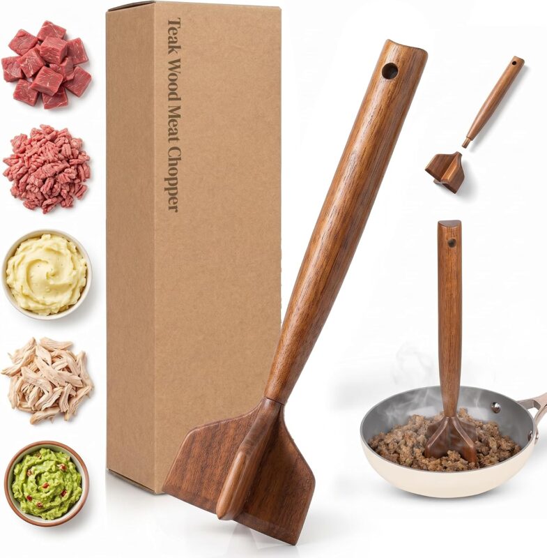 Teak Wood Meat Chopper