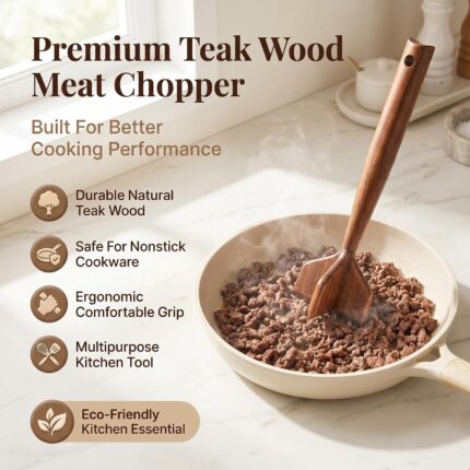 Teak Wood Meat Chopper