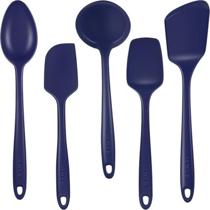 Navy Blue Silicone Utensil Set
