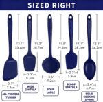 Navy Blue Silicone Utensil Set
