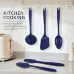 Navy Blue Silicone Utensil Set