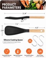 2-Pack Silicone Cooking Spoons
