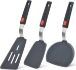 Grey Silicone Spatula Turner Set