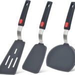 Grey Silicone Spatula Turner Set