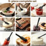 Black Silicone Utensil Set - 9-Piece