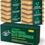 Natural Cellulose Kitchen Sponges - 12-Pack