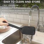 Black Silicone Spatula Turner Set