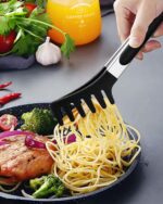 Black Silicone Pasta Utensil Set - 2-Pack