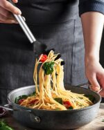 Black Silicone Pasta Utensil Set - 2-Pack