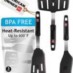 Black Silicone Spatula Set - 3-Piece