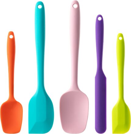 Multicolor Silicone Spatula Set - 5-Piece