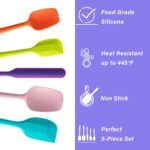 Multicolor Silicone Spatula Set - 5-Piece
