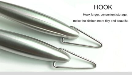 Black Silicone Wok Skimmer with Steel Handle