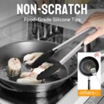 Stainless Steel Locking Tongs - 2-Piece with Silicone Tips