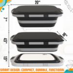 Collapsible BBQ Prep Tub with Meat Claws