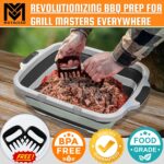 Collapsible BBQ Prep Tub with Meat Claws