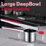 Red Stainless Steel Potato Ricer