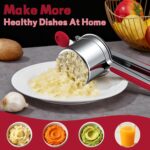Red Stainless Steel Potato Ricer