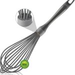 Gray Silicone Whisk - 12-Inch