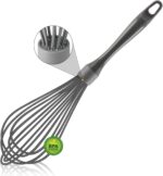 Gray Silicone Whisk - 12-Inch
