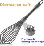 Gray Silicone Whisk - 12-Inch