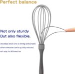 Gray Silicone Whisk - 12-Inch
