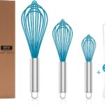 Blue Silicone Whisk Set - 4-Piece
