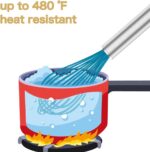 Blue Silicone Whisk Set - 4-Piece
