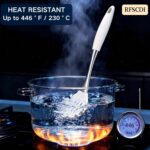White Silicone Steel Utensil Set
