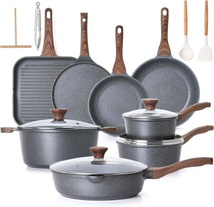 23-piece Granite Cookware Set