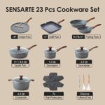23-piece Granite Cookware Set