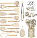 Khaki Silicone Cooking Utensil Set - 33-Piece