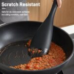 3-Piece Silicone Spoonula Set for Nonstick Cookware