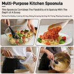 3-Piece Silicone Spoonula Set for Nonstick Cookware