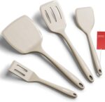 Khaki Silicone Spatula Set - 4-Piece