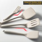 Khaki Silicone Spatula Set - 4-Piece