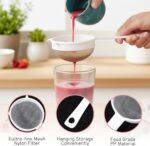 White Plastic Mesh Strainer Set - 3-Piece