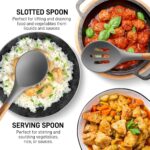 Grey Silicone Acacia Utensil Set
